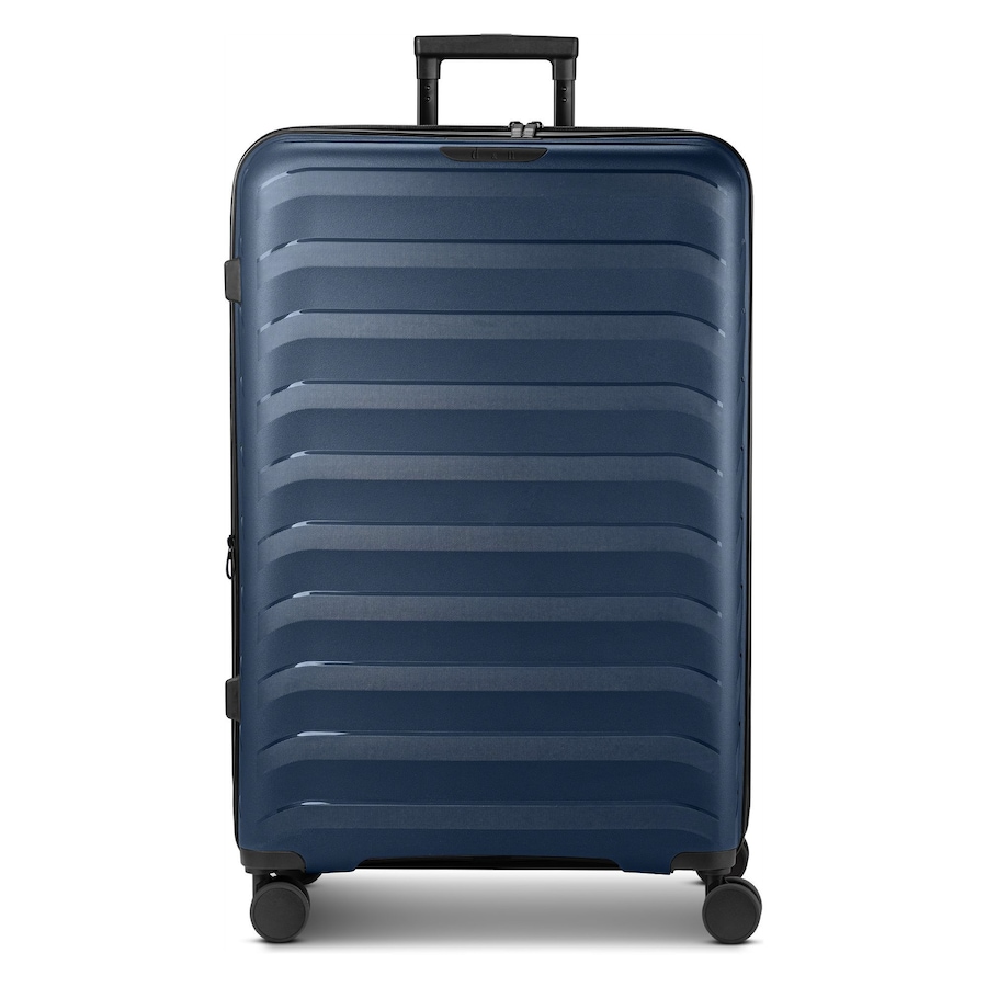 d & n Toronto 4 Rollen Trolley L 75 cm mit Dehnfalte navy Violett Herren
