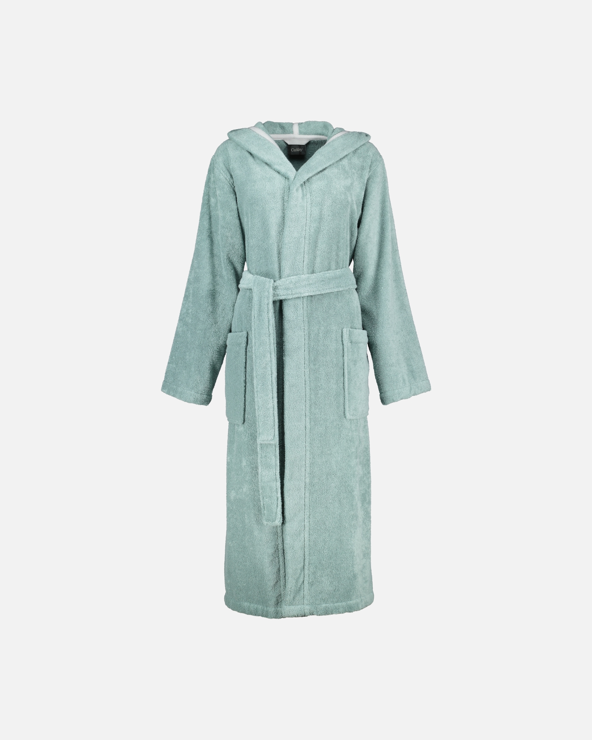 Bademantel für Unisex Cawö Cawö Bademäntel Damen Kapuze Luxury Basics Kapuze 827 fjord - 47 XL