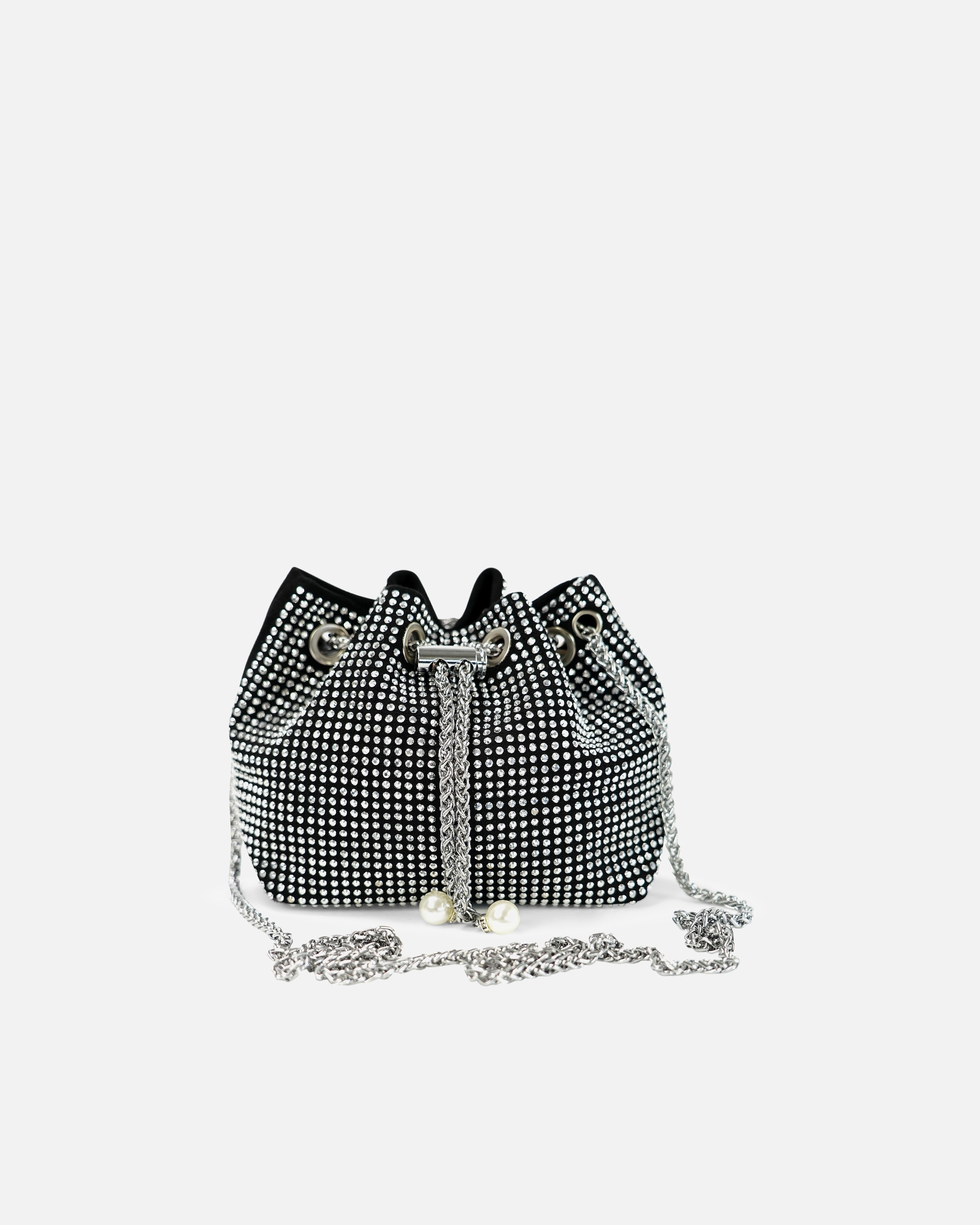 Umhängetasche für Unisex HARPA Schultertasche ROUX mit schicken Strasssteinen schwarz