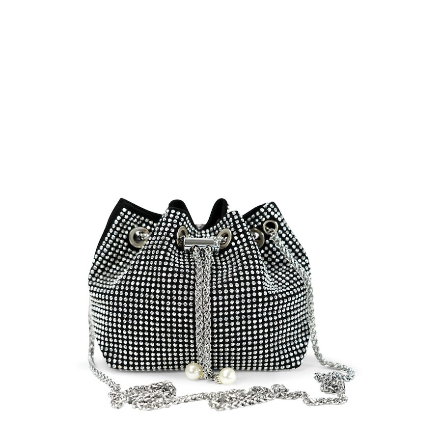 HARPA Schultertasche ROUX mit schicken Strasssteinen schwarz