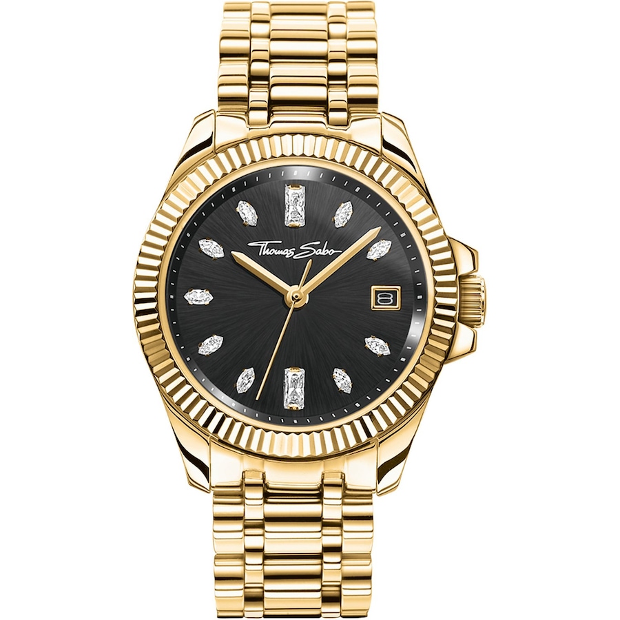 Thomas Sabo Damenuhr Edelstahl gold Damen