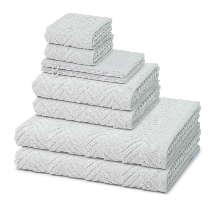 ROSS Sensual Skin 8-teilig Handtuch-Set Chrom Silber