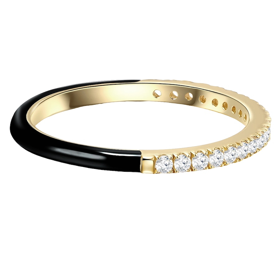 Glanzstücke München Ring aus Sterling Silber in gelbgold mit Zirkonia 52 Damen