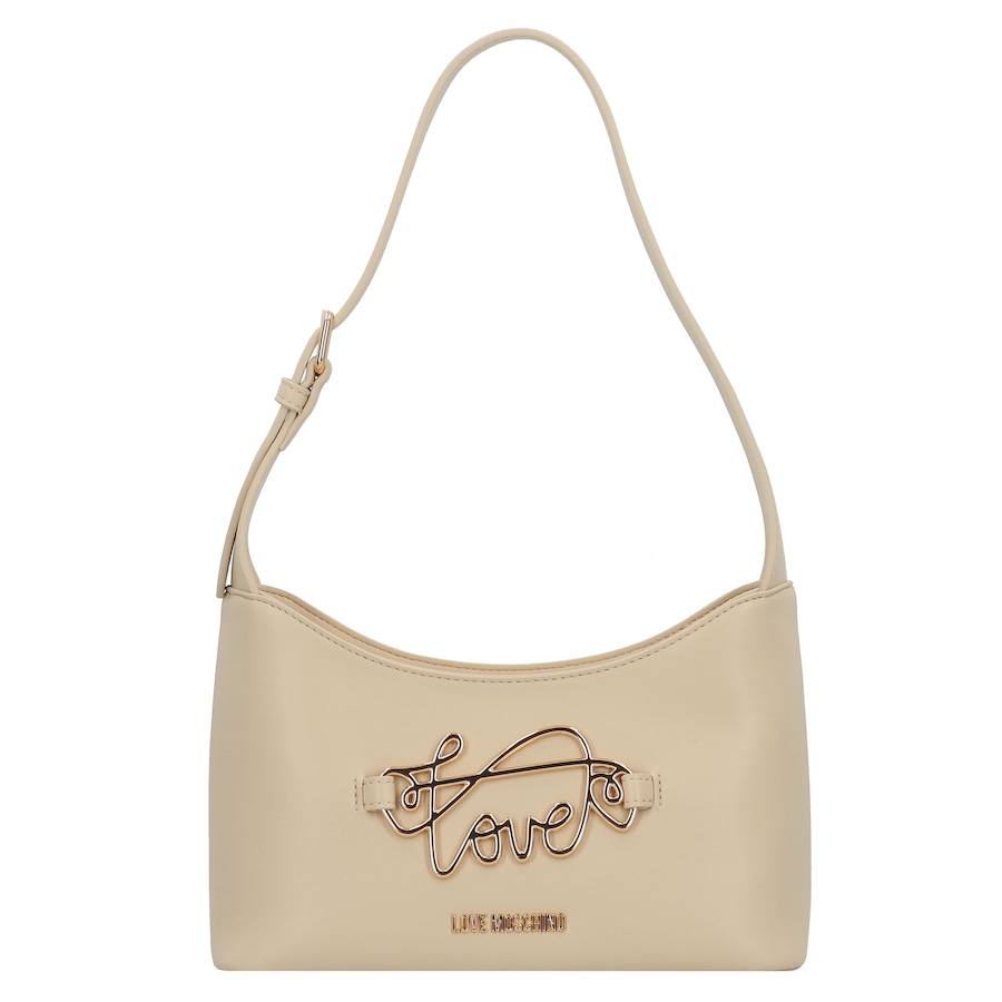 Love Moschino Script Schultertasche beige Nude Damen
