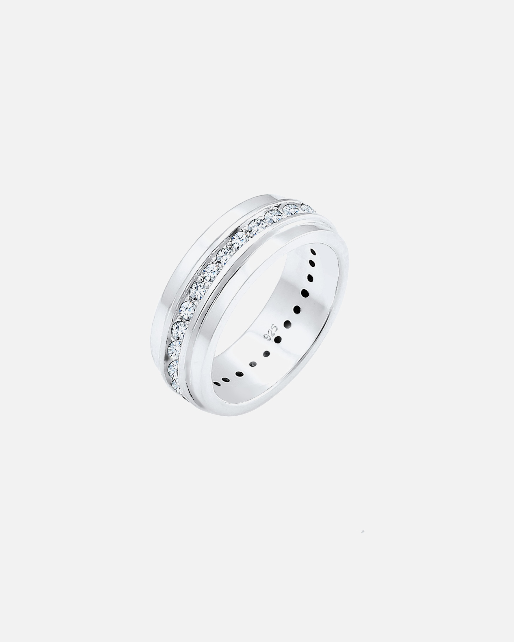 Ring für Weiblich Elli Bandring Klassik 925 Silber, mit Kristallen von Swarovski® 56