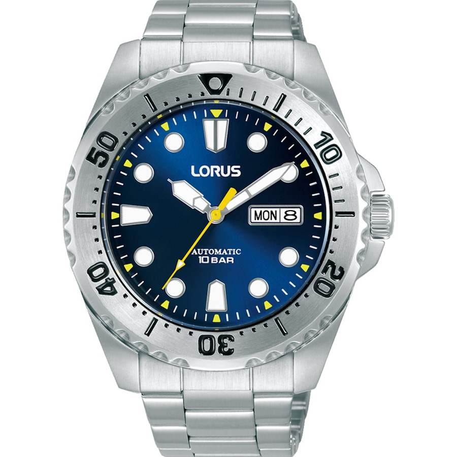 Lorus Herrenuhr Edelstahl blau Herren