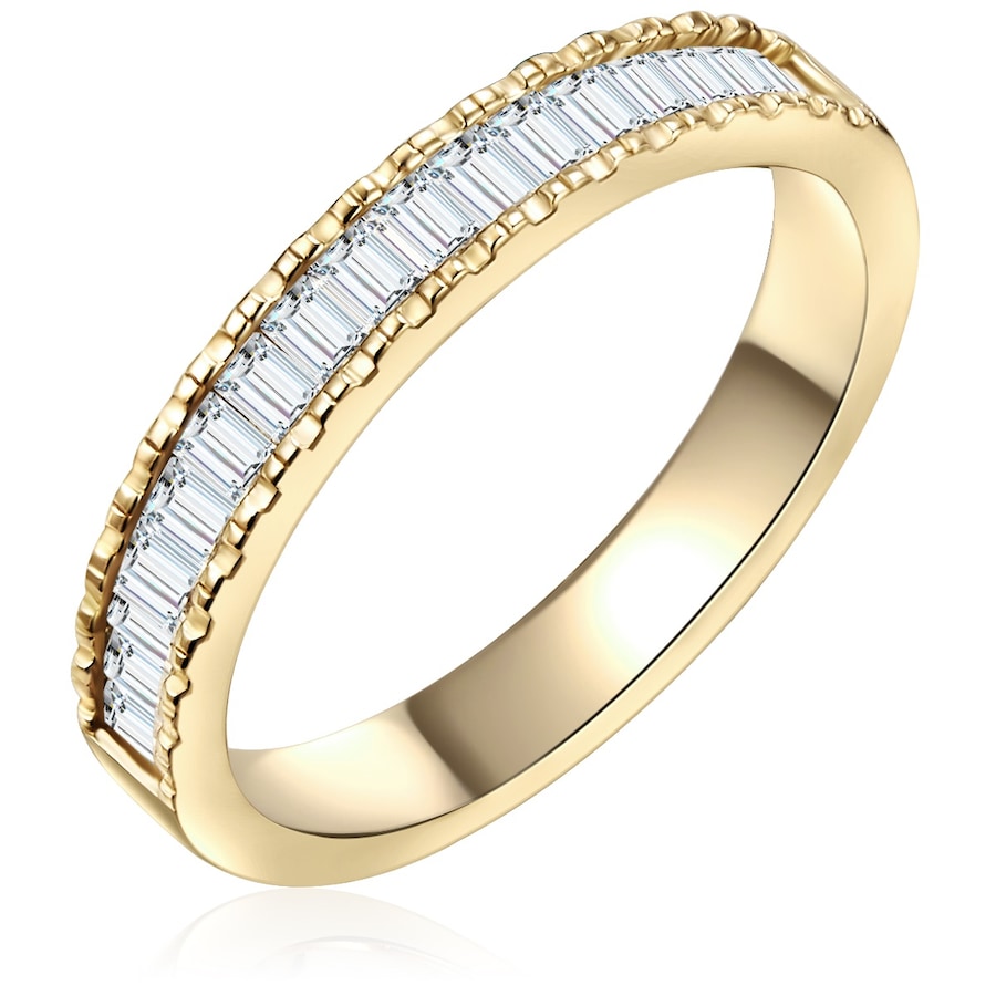 Glanzstücke München Ring aus Sterling Silber in gelbgold mit Zirkonia 50 Damen
