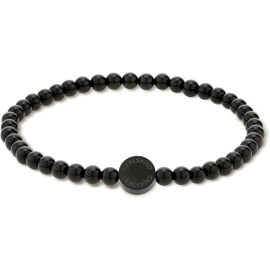 Liebeskind Armreif Edelstahl schwarz Damen