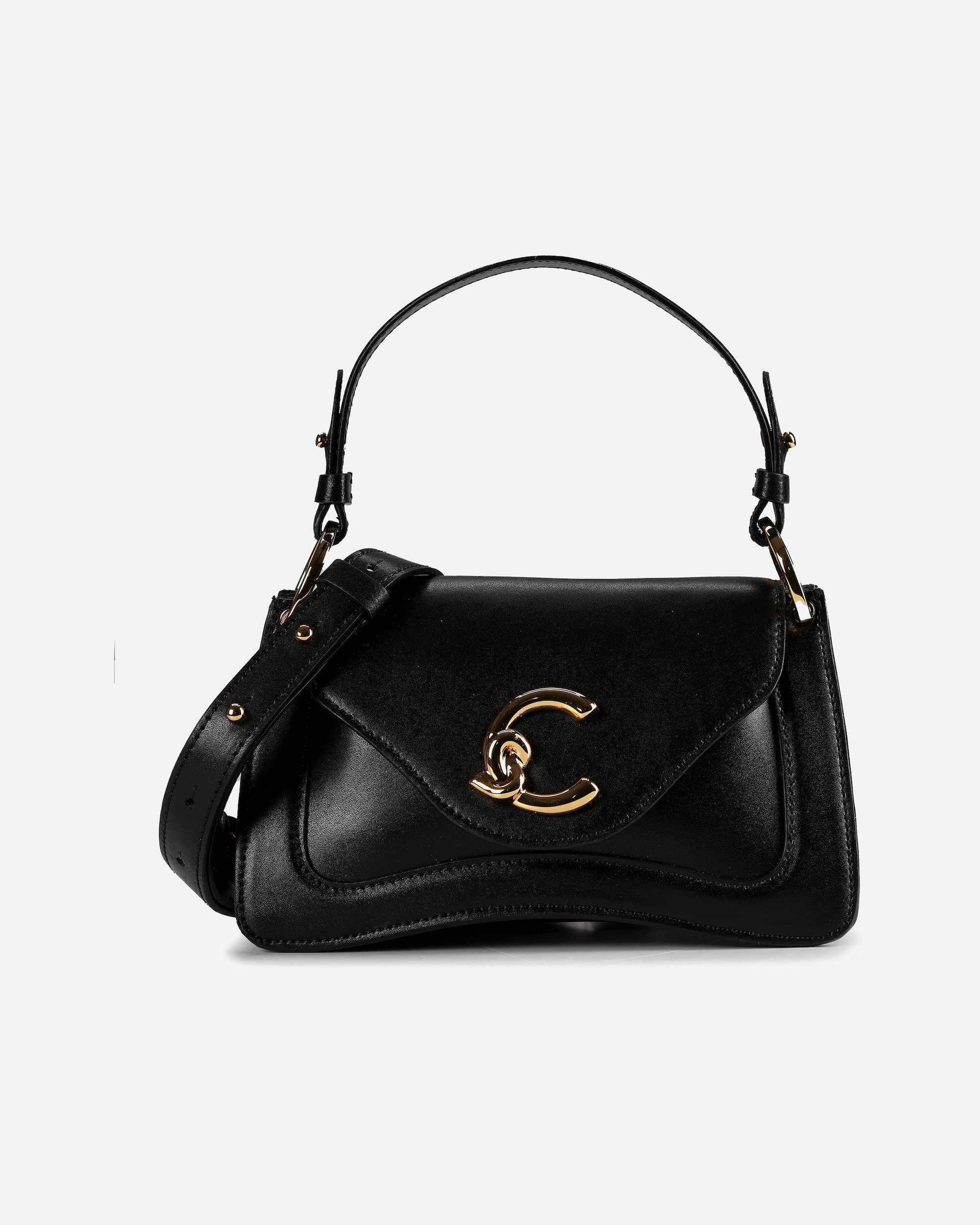 Umhängetasche für Weiblich Coccinelle C-Me Henkeltasche noir