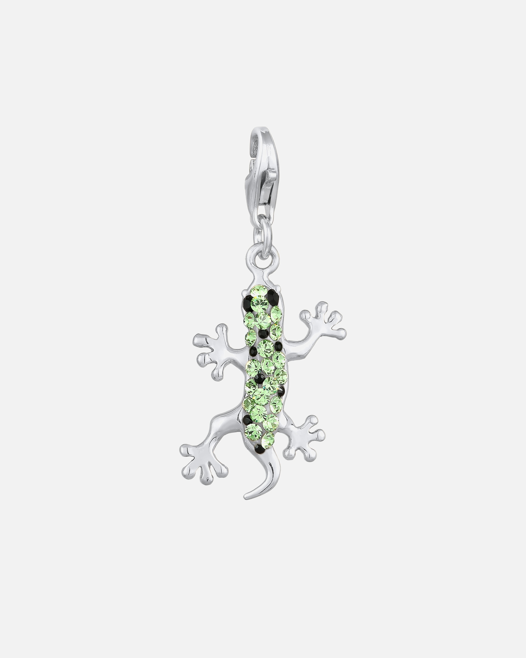 Schmuckanhänger für Weiblich Nenalina Anhänger Gecko 925 Silber, mit Kristallen von Swarovski® silberfarben