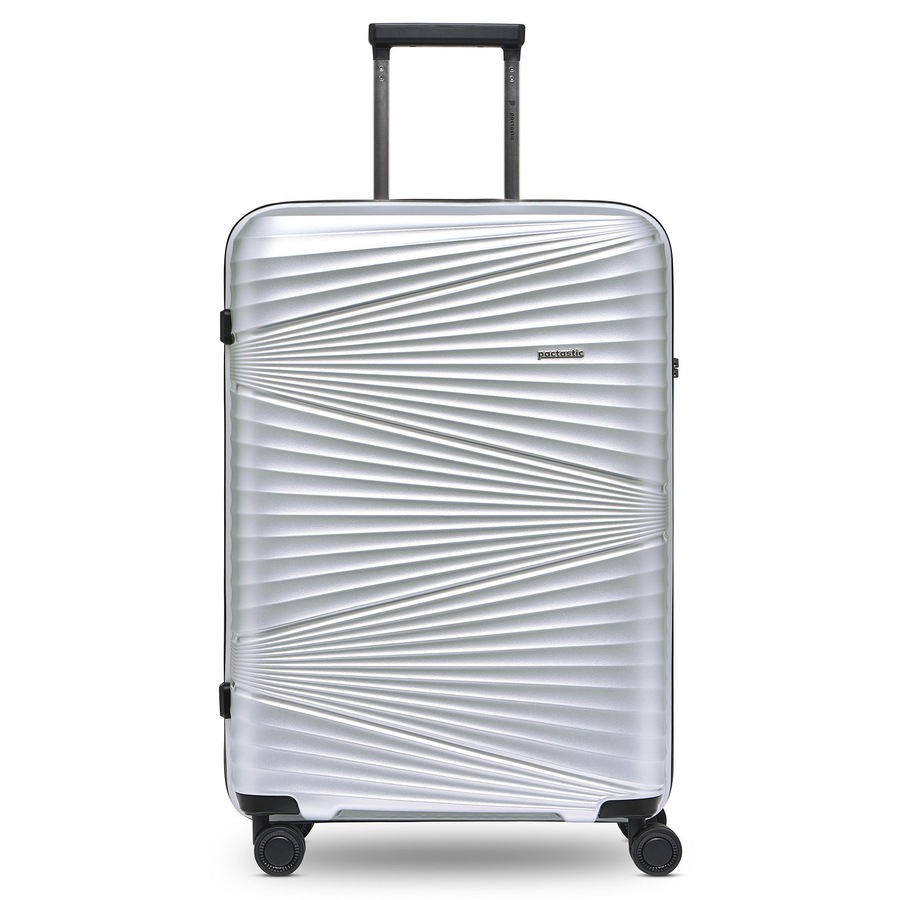 Pactastic Collection 02 THE MEDIUM 4 Rollen Trolley 67 cm silver metallic 2 Silber