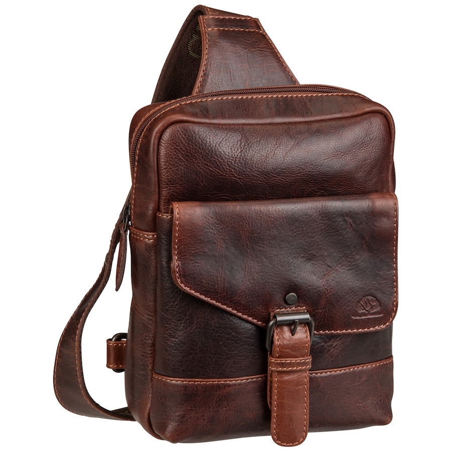 Greenburry Rucksack Rugged Body-Crossover Bag III Teak Brown Braun Herren