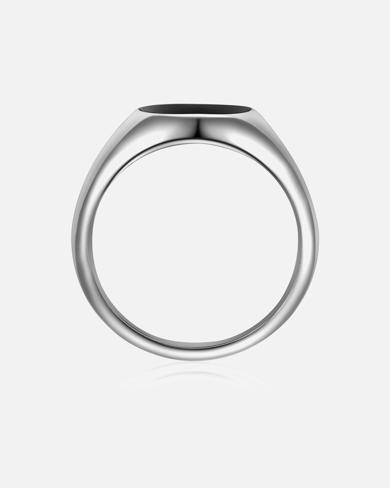 Ring für Männlich True Rebels Ring aus Edelstahl in silber mit Achat 66