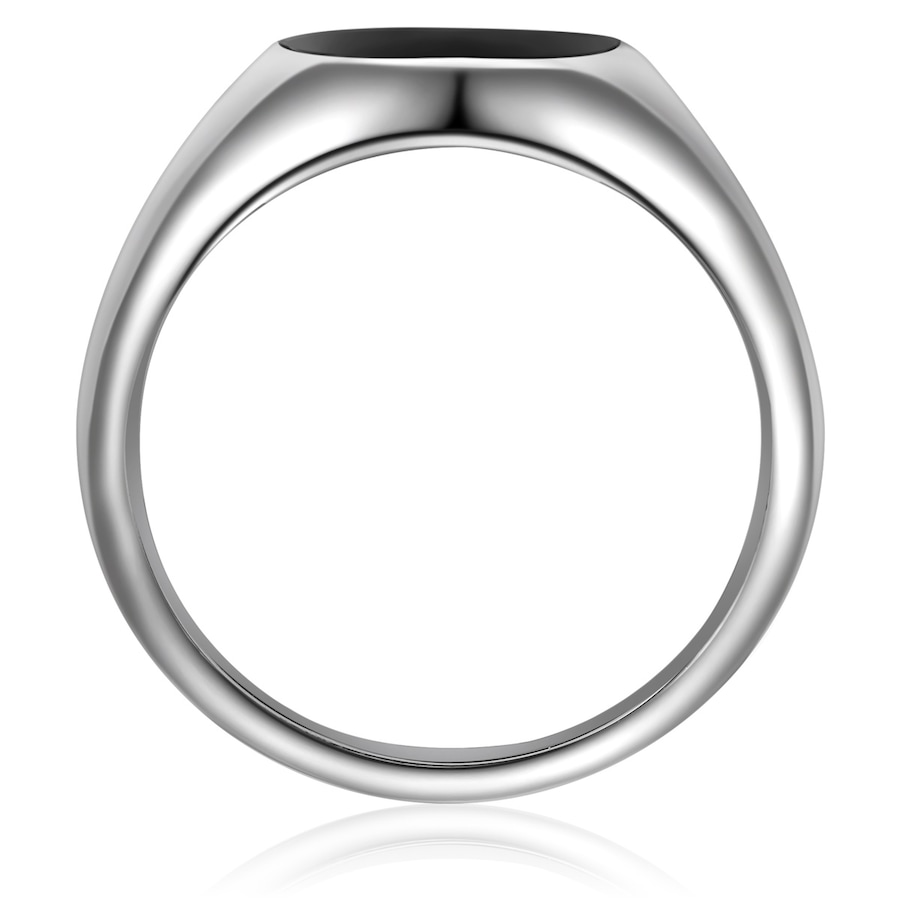 True Rebels Ring aus Edelstahl in silber mit Achat 62 Herren