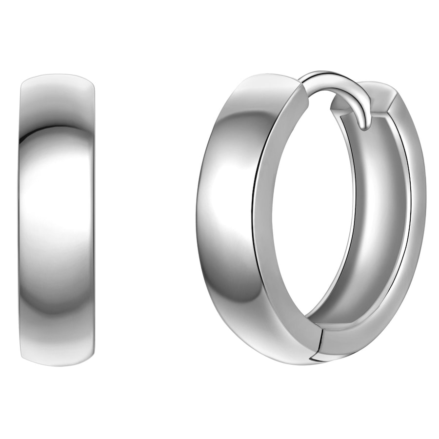 Yokoamii Creolen aus Metall-Legierung in Silber 13,4 mm Damen