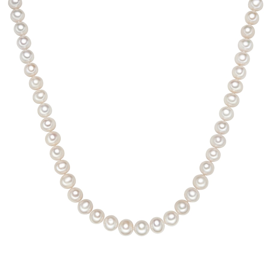 Valero Pearls Perlen-Kette aus Sterling Silber in silber mit Süßwasser-Zuchtperle 52 cm Damen