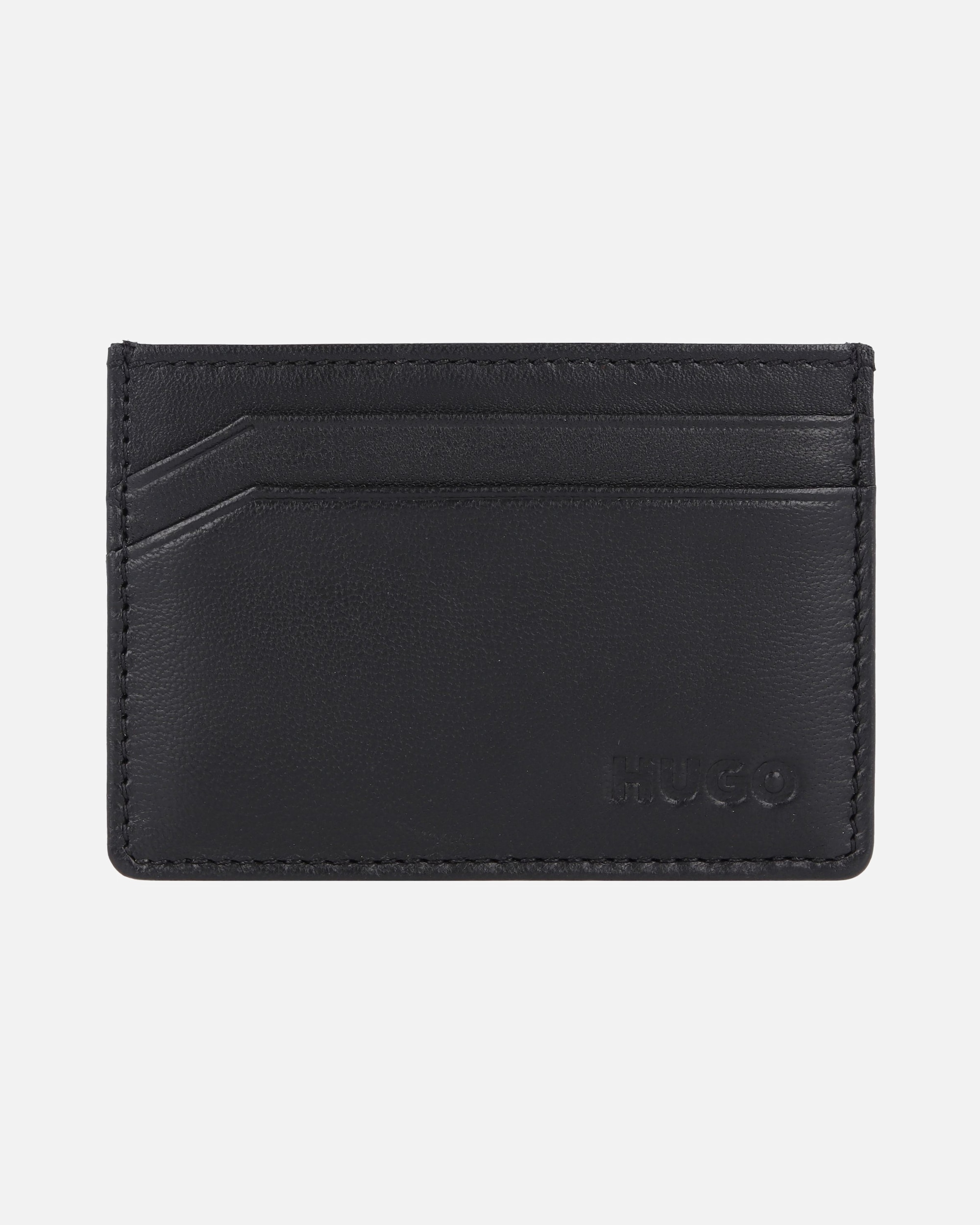Portemonnaie für Männlich Hugo Boss Subway Kreditkartenetui Leder 10 cm black
