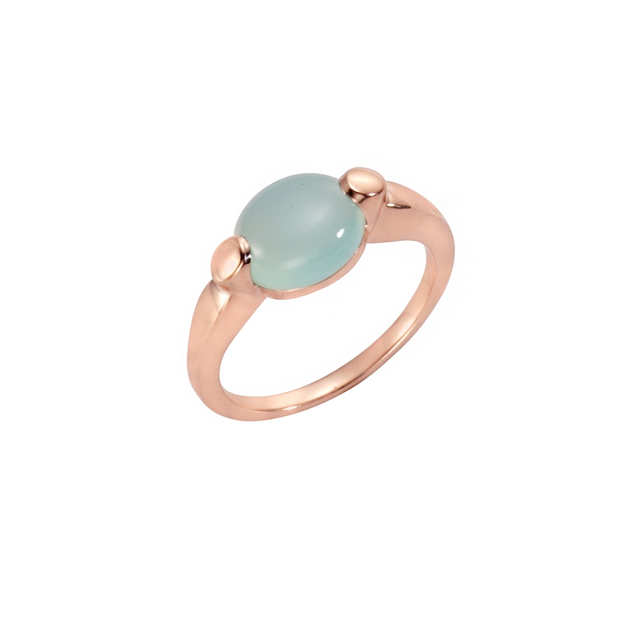 Jamelli Ring 925/- Sterling Silber Chalcedon blau 2,75ct. 058 (18,5) Damen