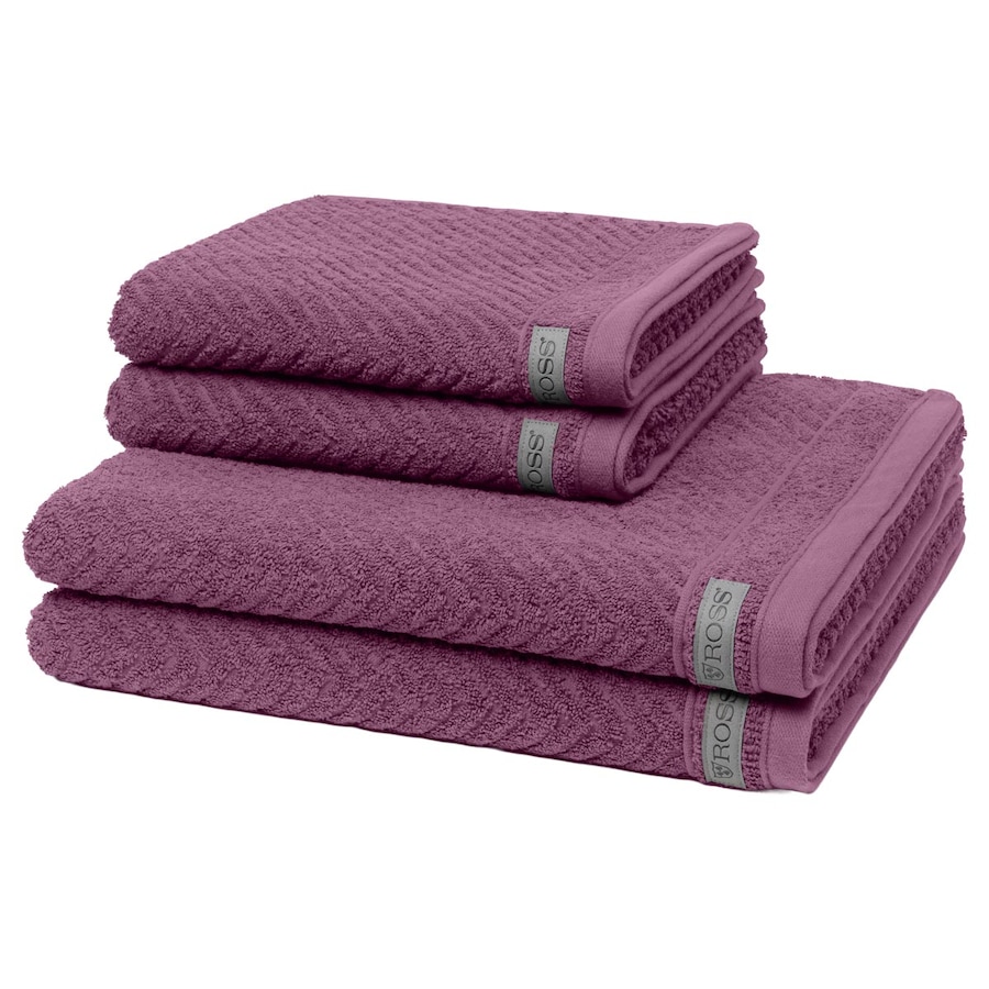 ROSS Handtuch-Set Smart (4-teilig) Beere Rosegold