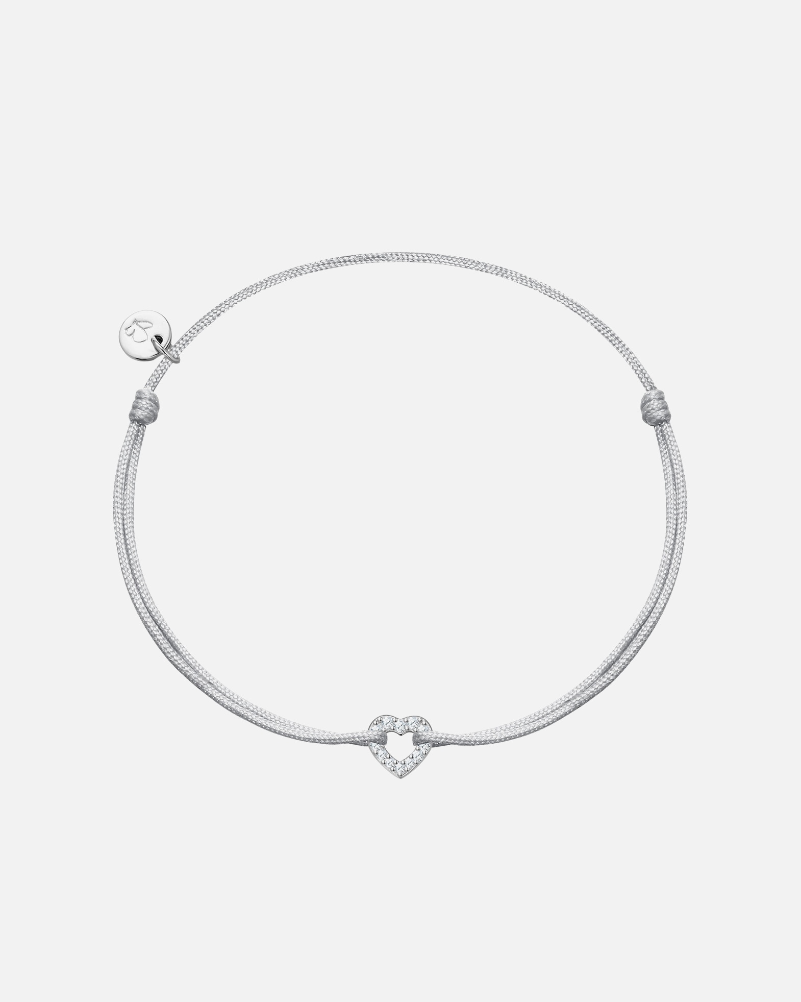 Armband für Weiblich Glanzstücke München Armband Herz aus Sterling Silber in silber mit Zirkonia 15,0 - 22,0 cm, flexibel einstellbar