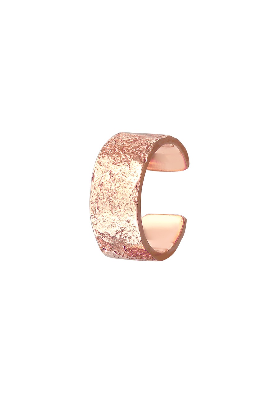 Elli Earcuff Breit Basic Gehämmert 925 Silber OneSize Damen