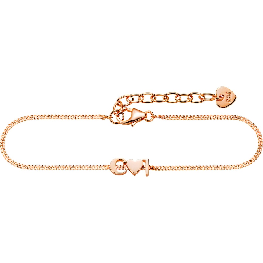 caï Caï Damen-Armband Love 925er Silber Gold 32011493 One Size Damen