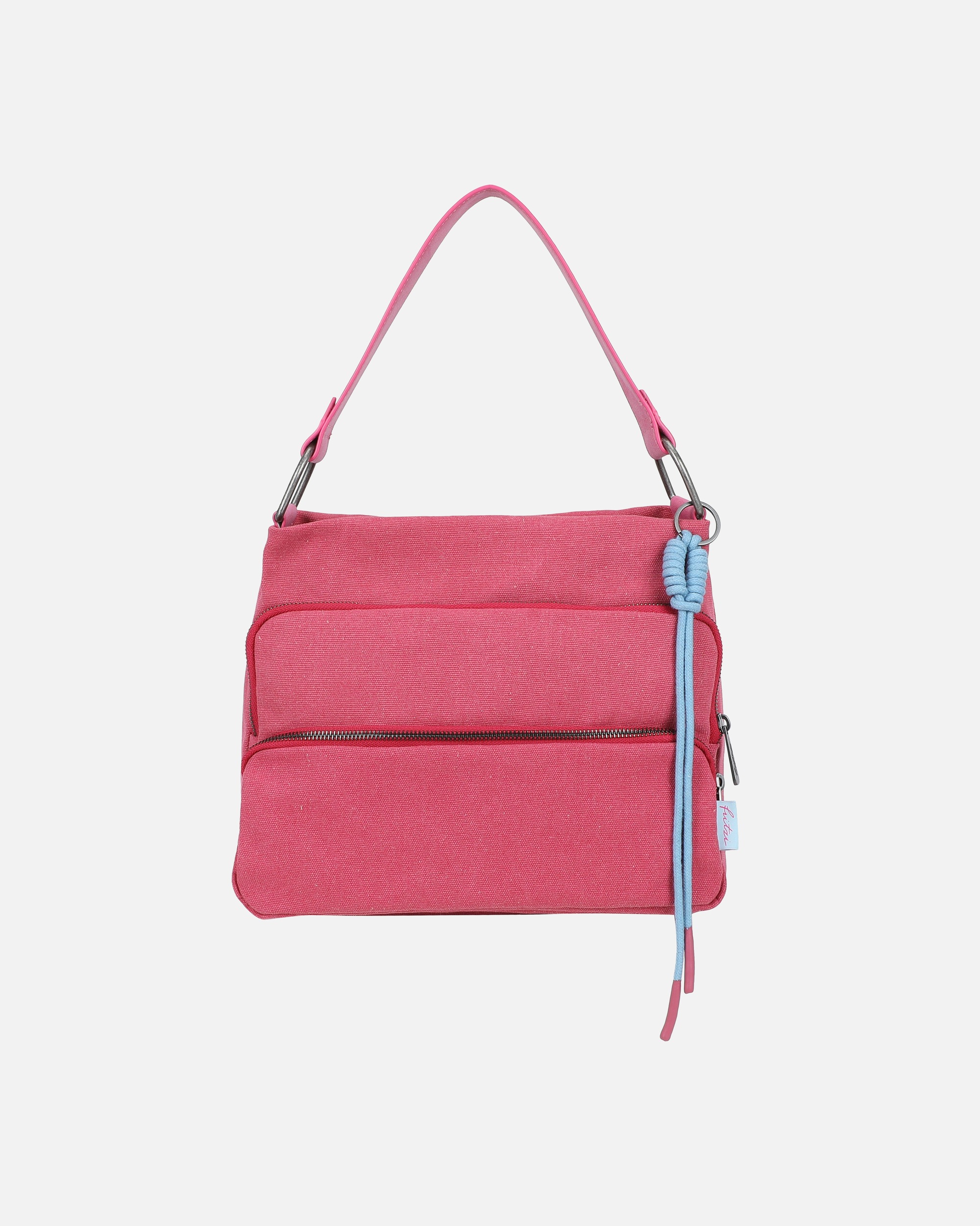 Umhängetasche für Unisex Fritzi aus Preußen Schultertasche Donny Hobo mit aufgesetzten Vordertaschen pink