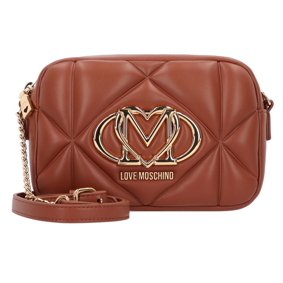 Love Moschino Embossed Umhängetasche chestnut Braun Damen