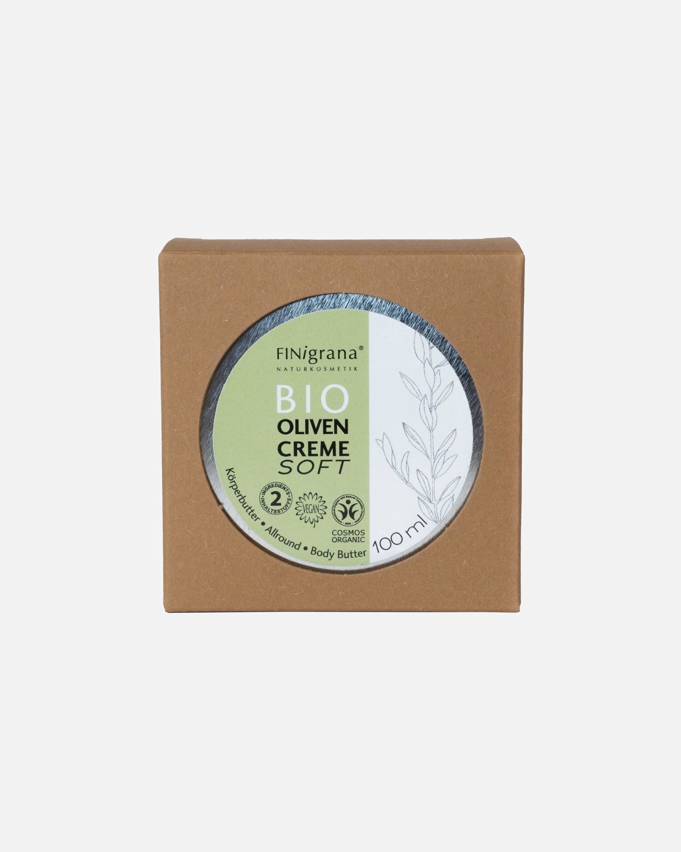 Körpercreme für Weiblich Finigrana Bio - Oliven Creme soft 100 ml