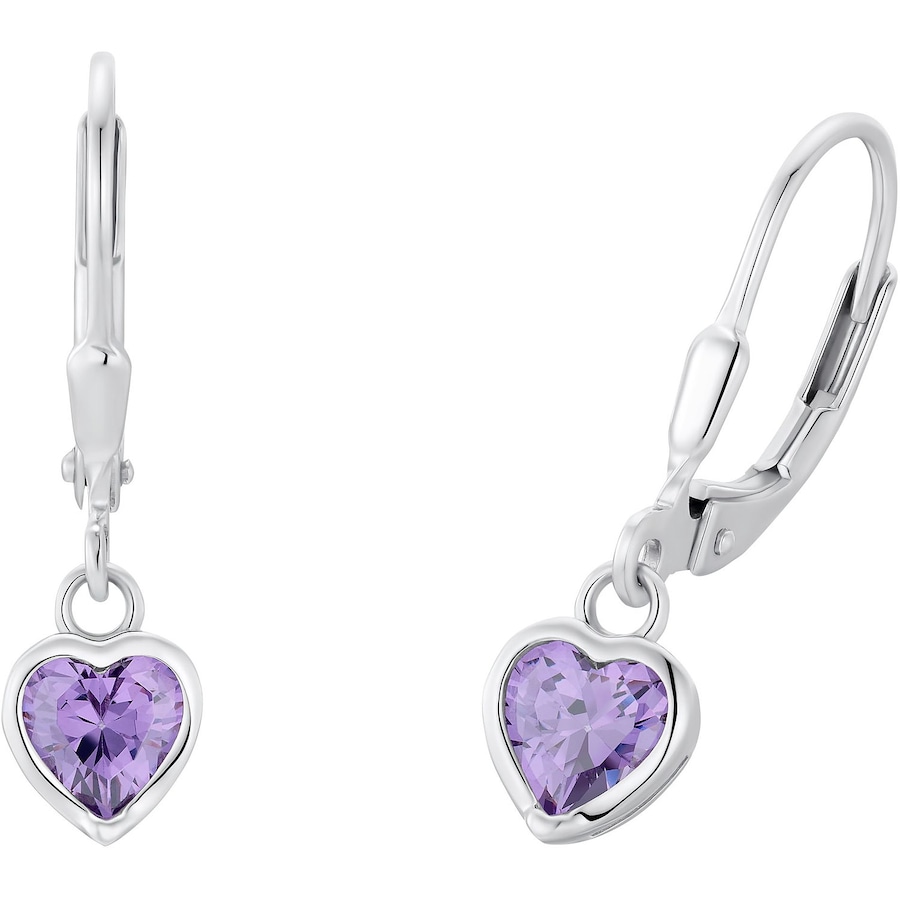 Prinzessin Lillifee Ohrhänger 925er Silber lila Damen