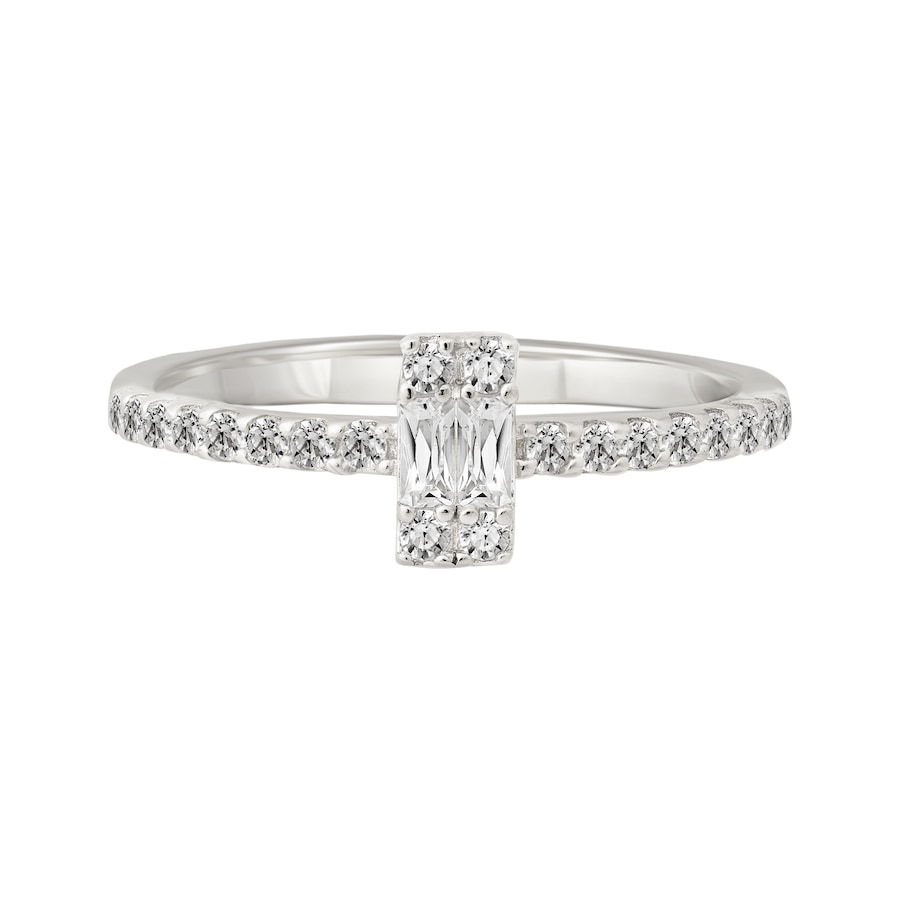 caï Ring 925/- Sterling Silber Zirkonia 050 (15,9) Damen