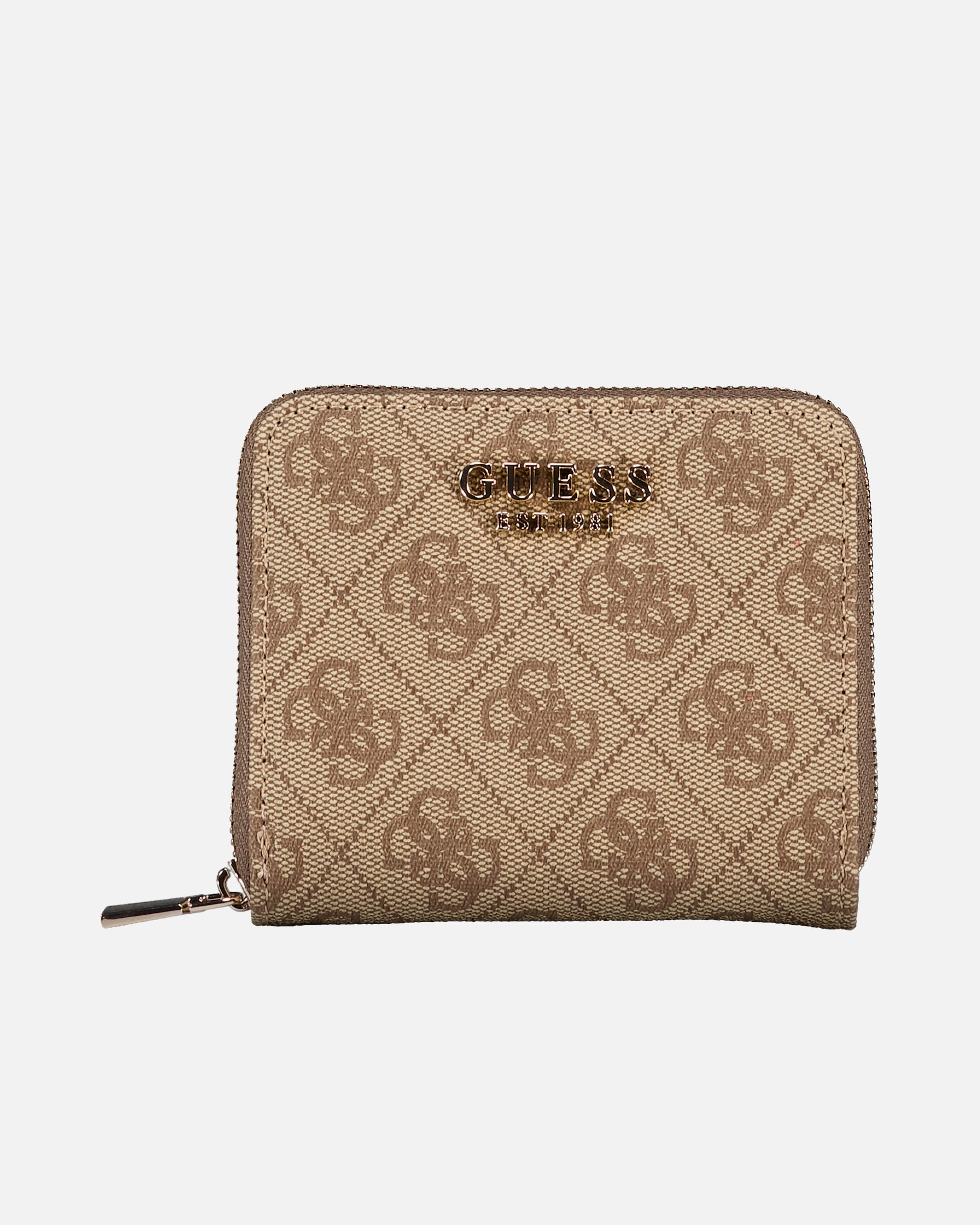 Portemonnaie für Weiblich Guess Geldbörse Coleen 4G-Logo Latte
