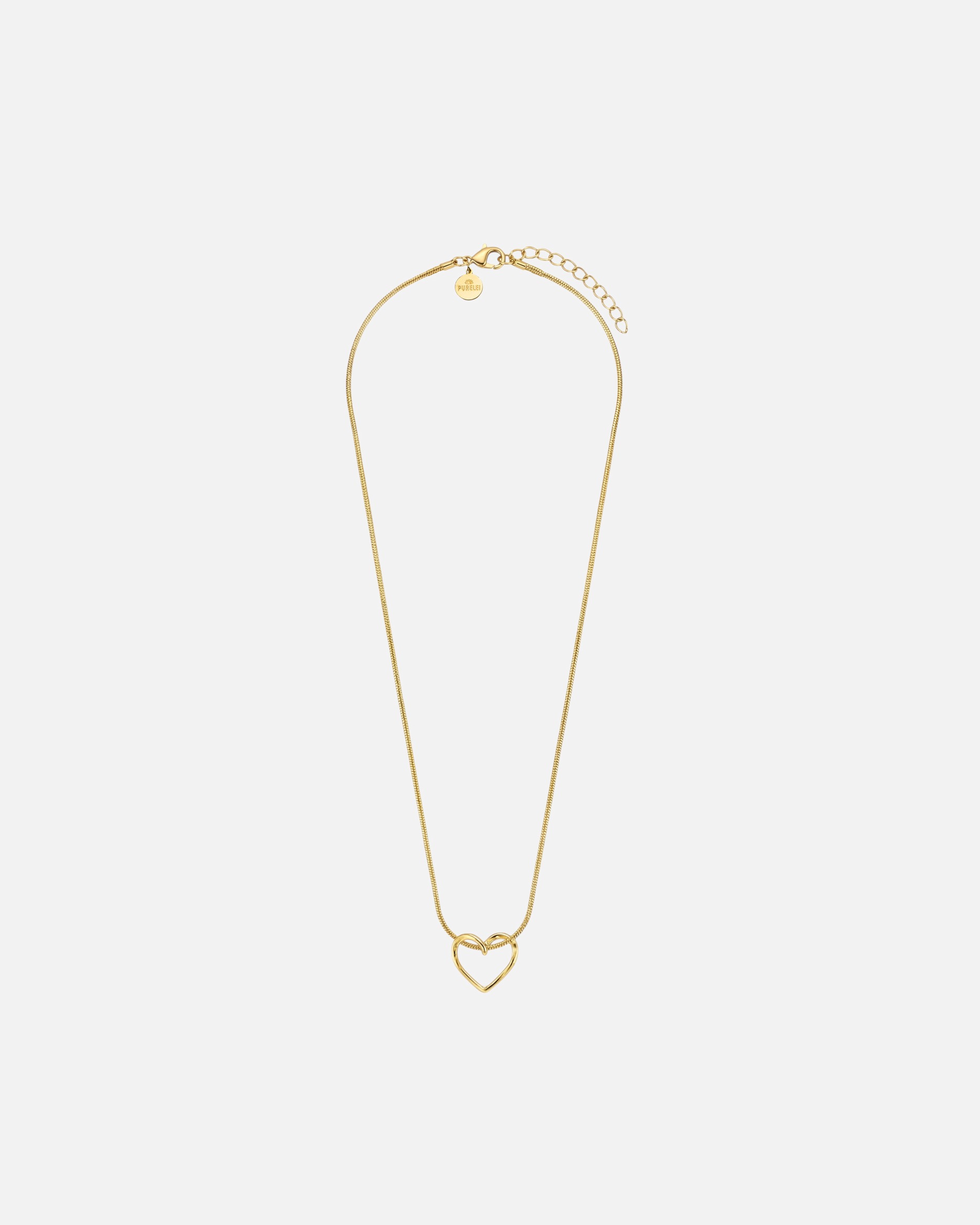 Halskette für Unisex Purelei Hearts Of Love Kette 100% Edelstahl Gold
