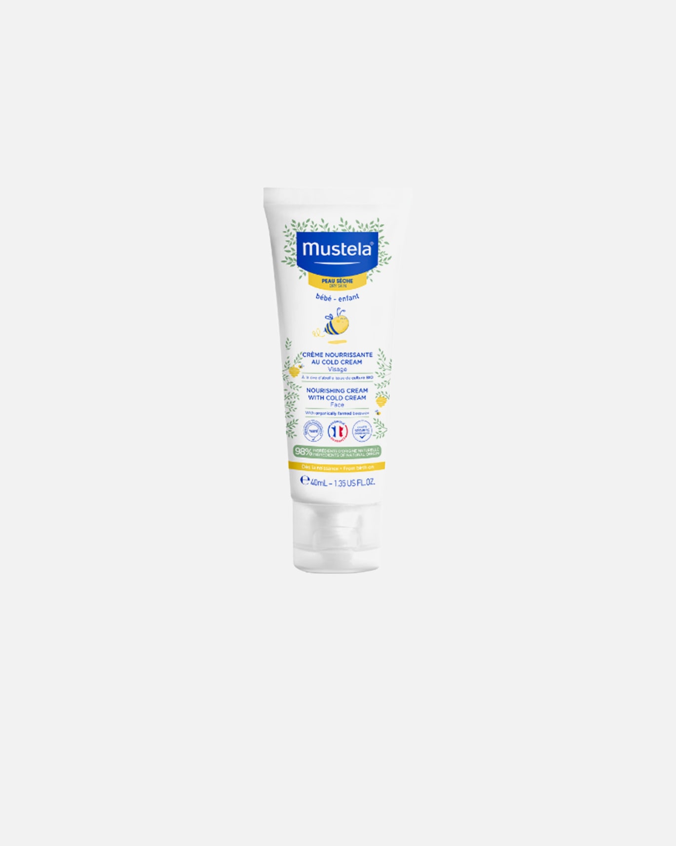 Gesichtscreme für Unisex Mustela BABY-CHILD nährende Gesichtscreme mit Cold Cream 40 ml