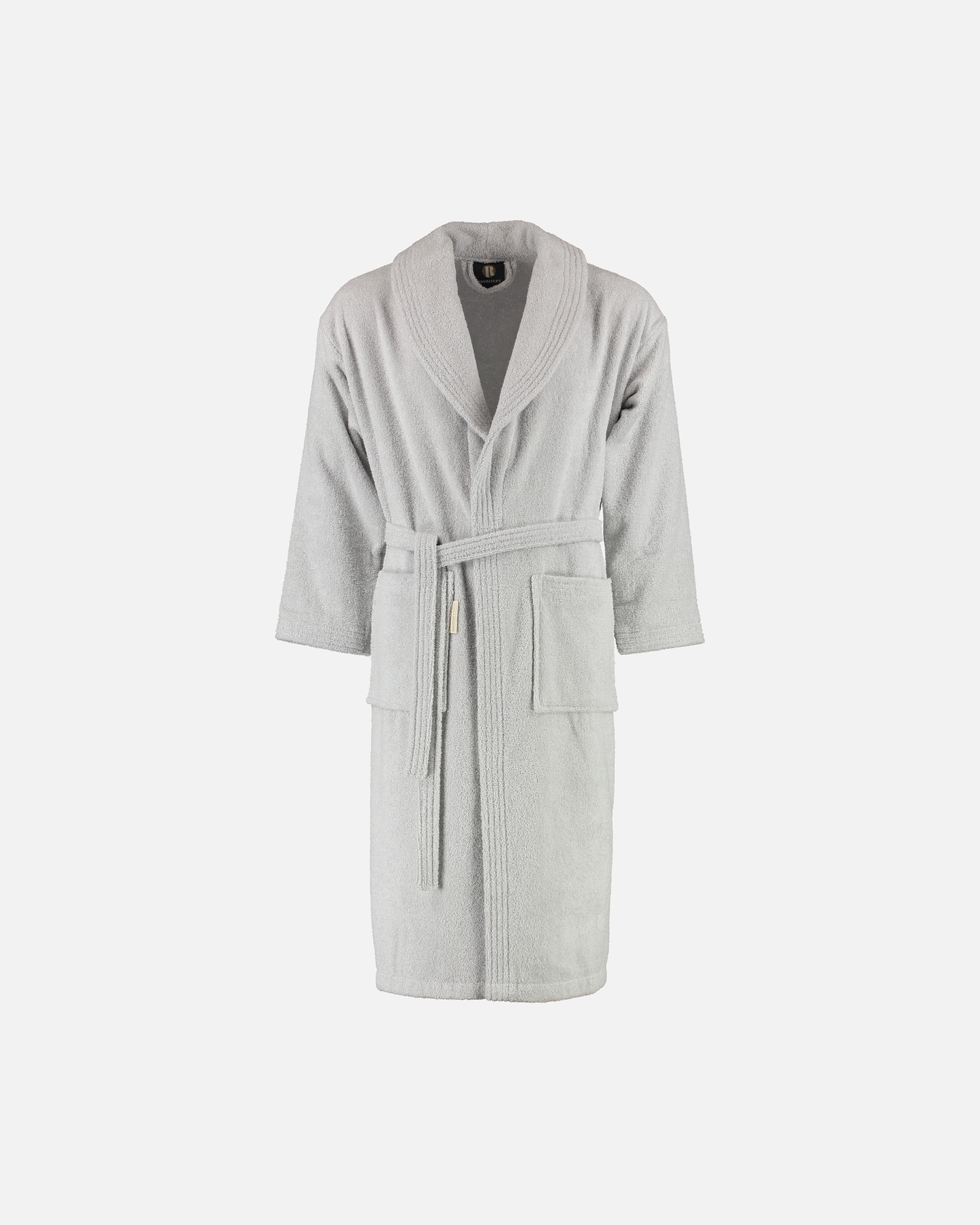 Bademantel für Unisex Rhomtuft Rhomtuft Bademäntel unisex Schalkragen Sir & Lady perlgrau - 11 L
