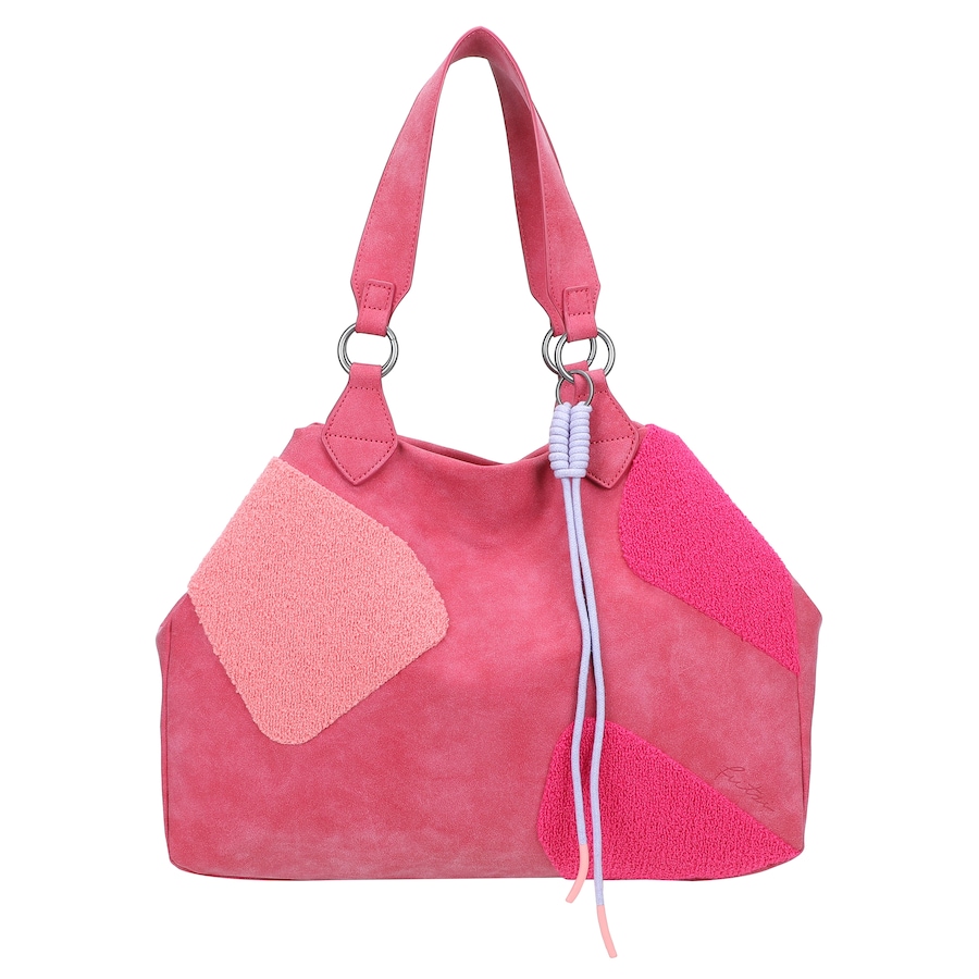 Fritzi aus Preußen Shopper Izzy Medium Limited Happy mit moderner und weicher Flockung pink Pink Damen
