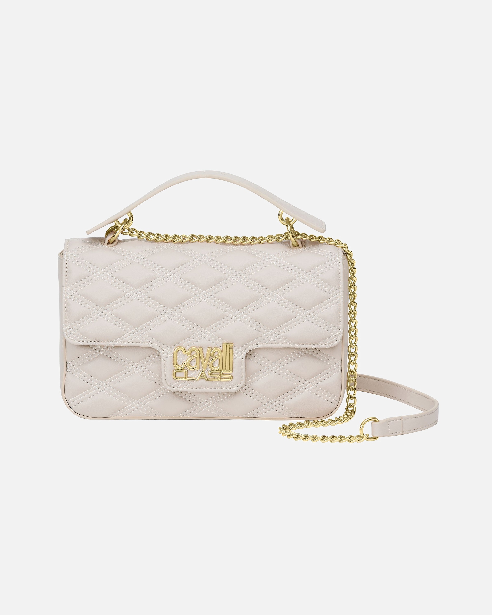 Clutch für Weiblich Cavalli Class Default Brand Line Amanda Henkeltasche Beige