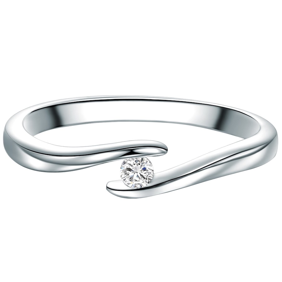 Trilani Ring aus Sterling Silber in silber mit Zirkonia 60 Damen