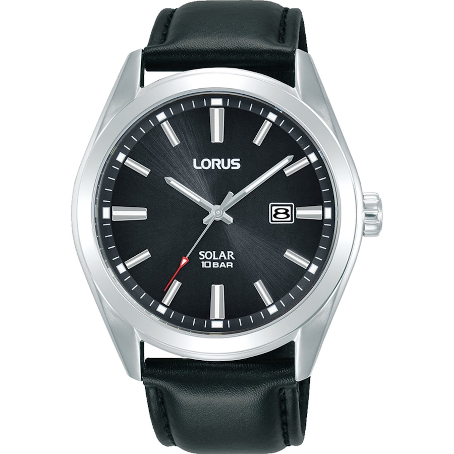 Lorus Herrenuhr Edelstahl schwarz Herren