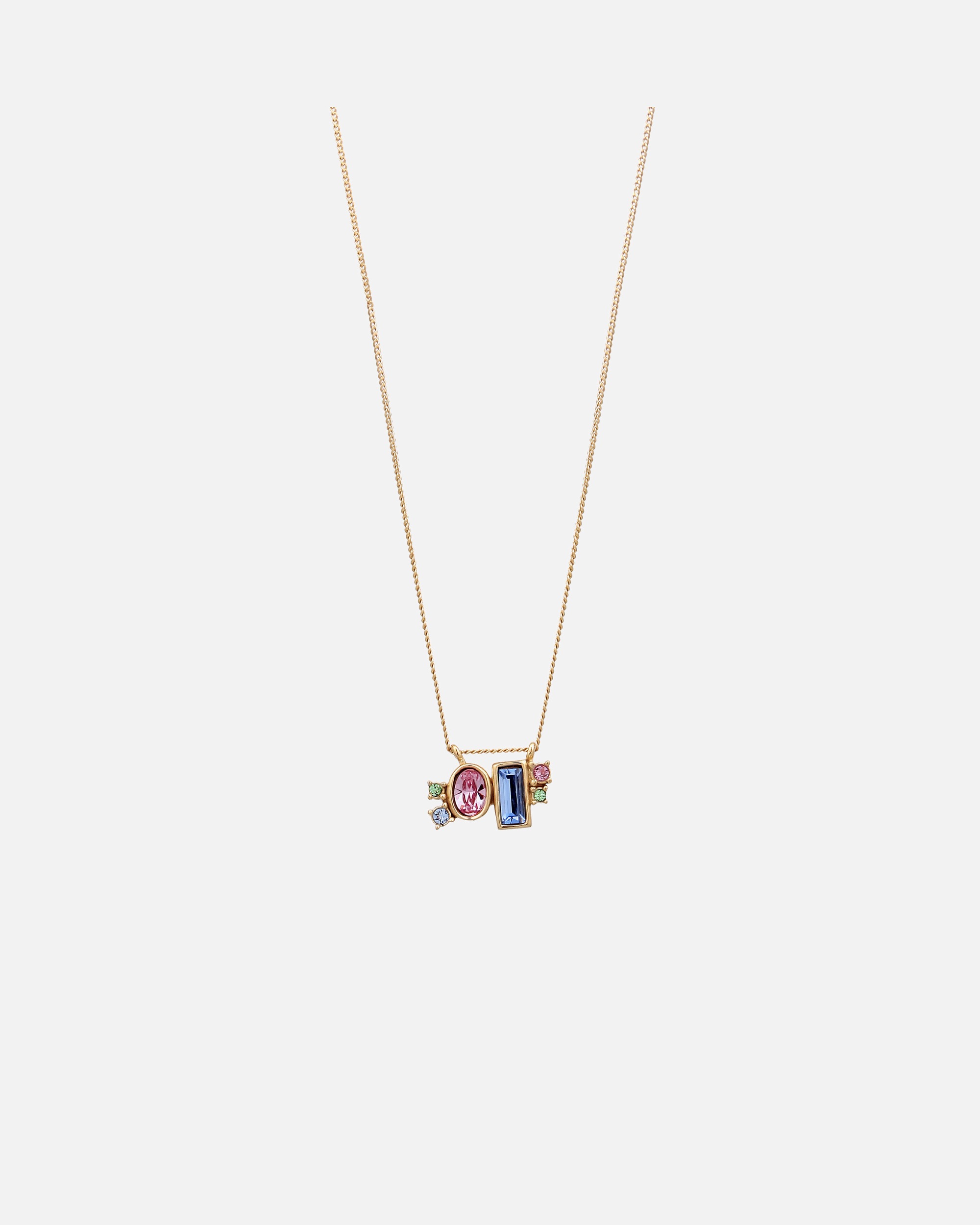Halskette für Weiblich Elli Pastell 925 Sterling Silber, mit Kristallen von Swarovski® goldfarben