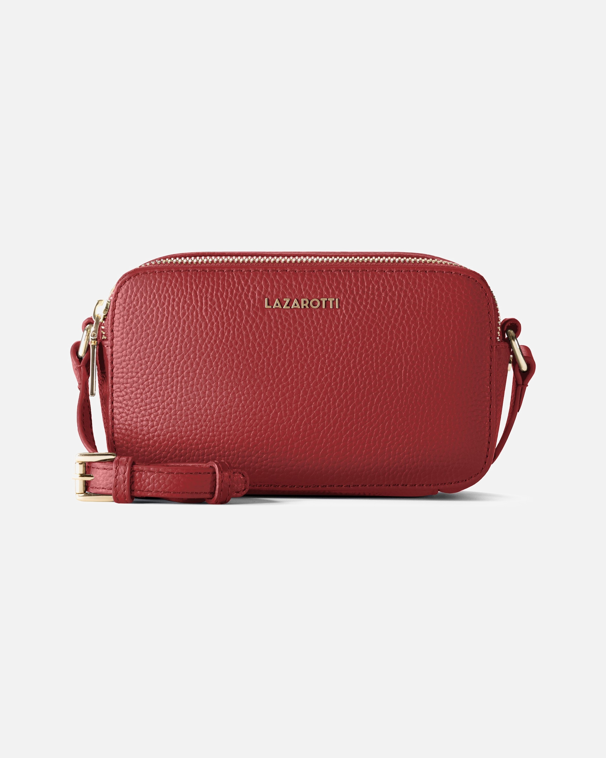 Umhängetasche für Weiblich Lazarotti Bologna Leather Umhängetasche red
