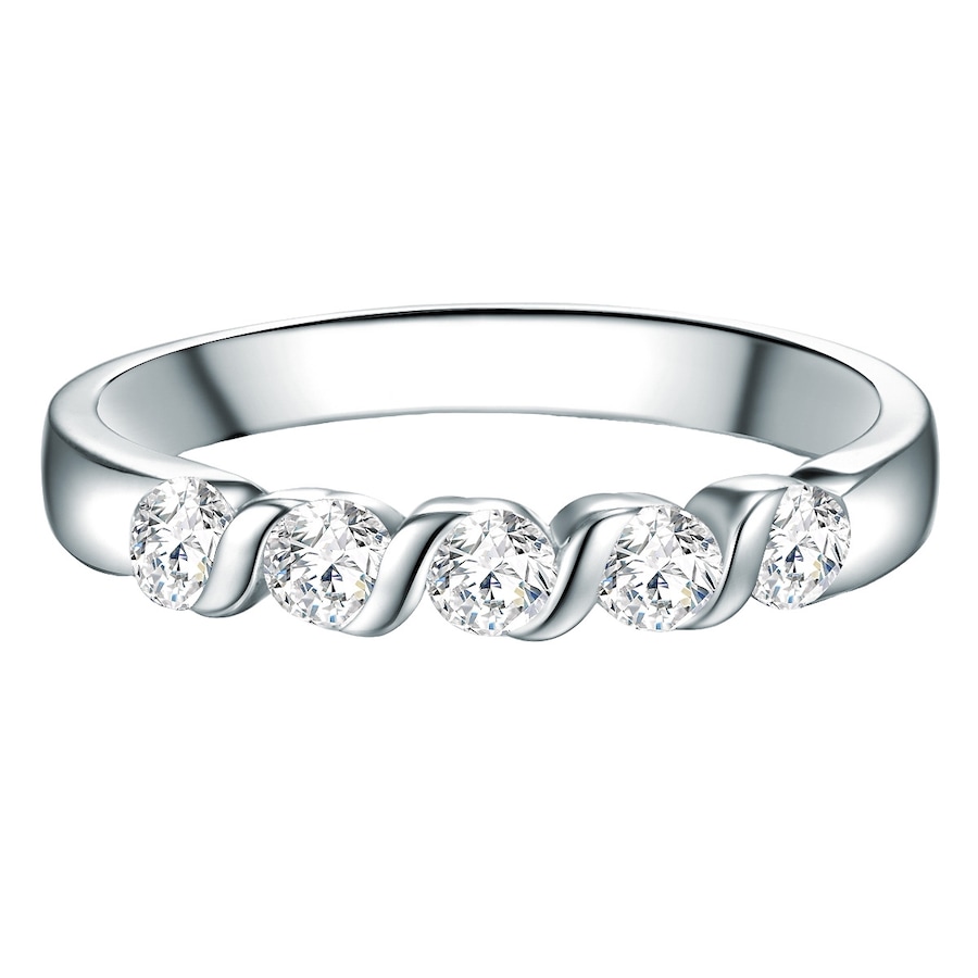 Trilani Ring Sterling Silber Zirkonia in 56 Damen