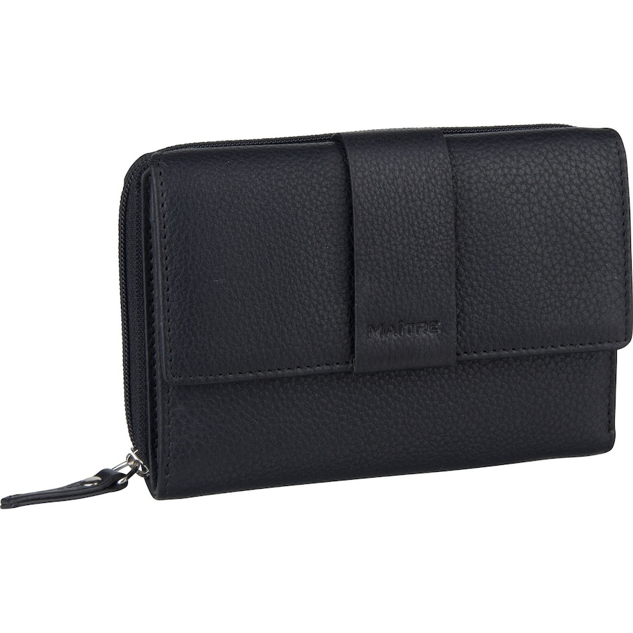 Maître Geldbörse Kirschroth Diethilde Purse MH12FZ Black Schwarz Damen