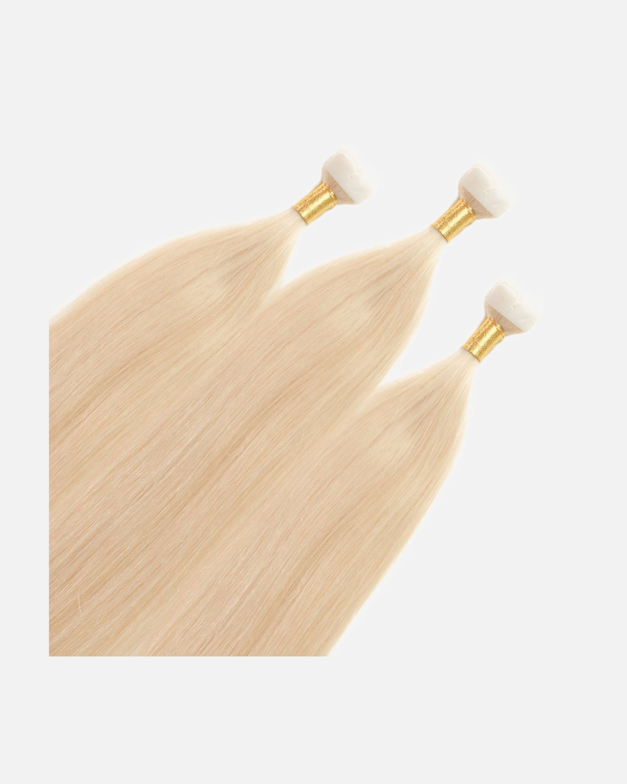 Extensions für Weiblich hair2heart Mini Tape Extensions Premium Echthaar #10/0 Hell-Lichtblond 60cm