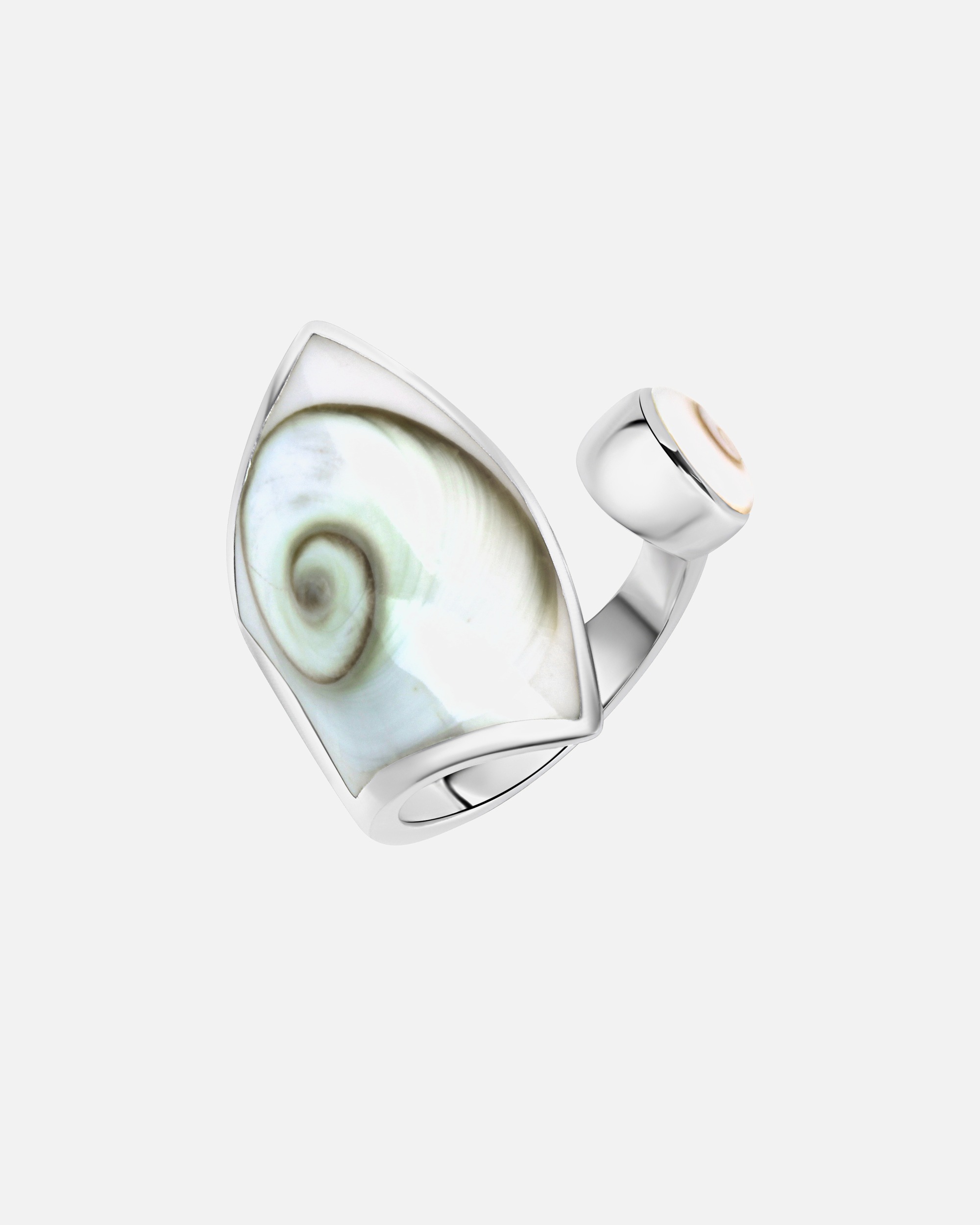 Ring für Weiblich Zeeme Ring 925/- Sterling Silber Muschel weiß 062 (19,7)