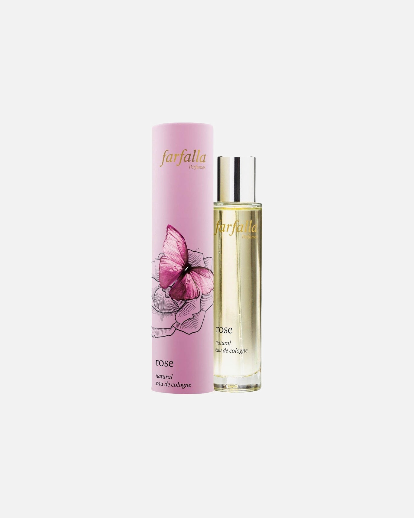 Eau de Cologne für Unisex Farfalla Rose - Natural Eau de Cologne 50 ml