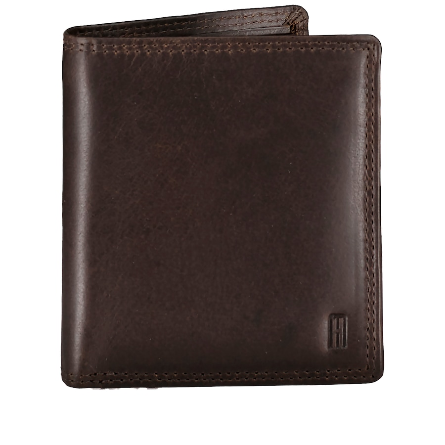 Hausfelder Manufaktur Geldbörse Hunter mit RFID-Schutz Dark Brown Herren