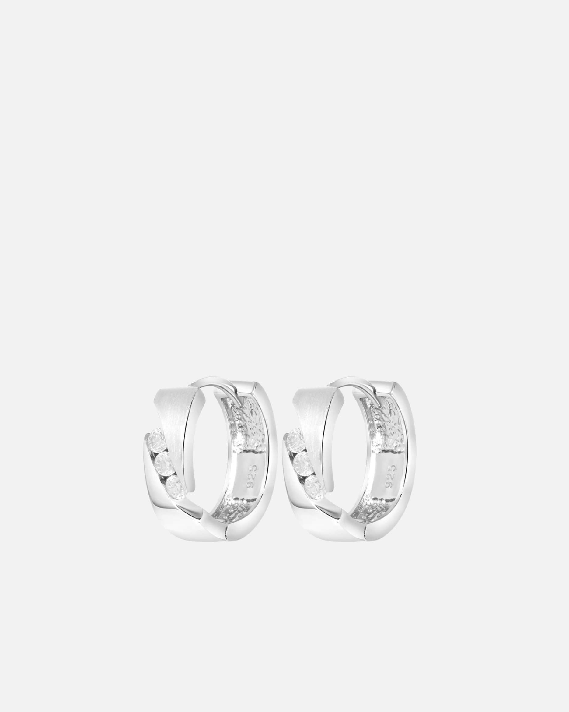 Ohrringe für Weiblich Lucardi Ohrringe 925 Silber Silber