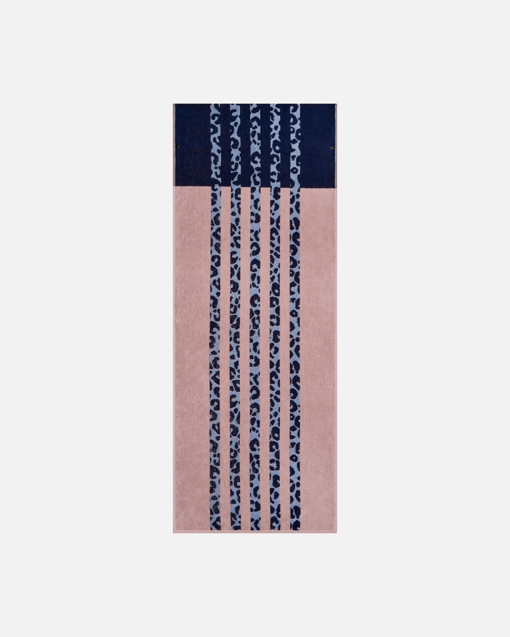 Handtuch für Unisex Cawö Cawö Fitness-Handtücher LEO STRIPE 6291 powder blue - 12 50x130 cm