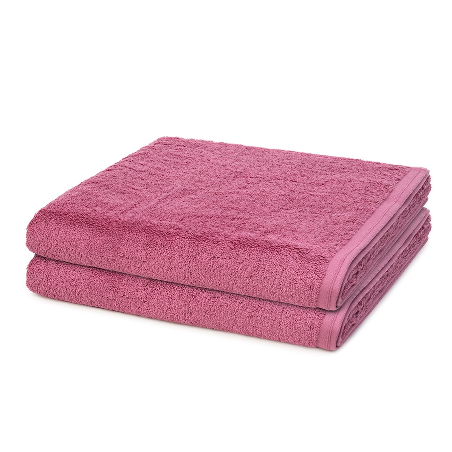 Vossen Vegan Life 2er Set Duschtuch Blackberry Rosegold